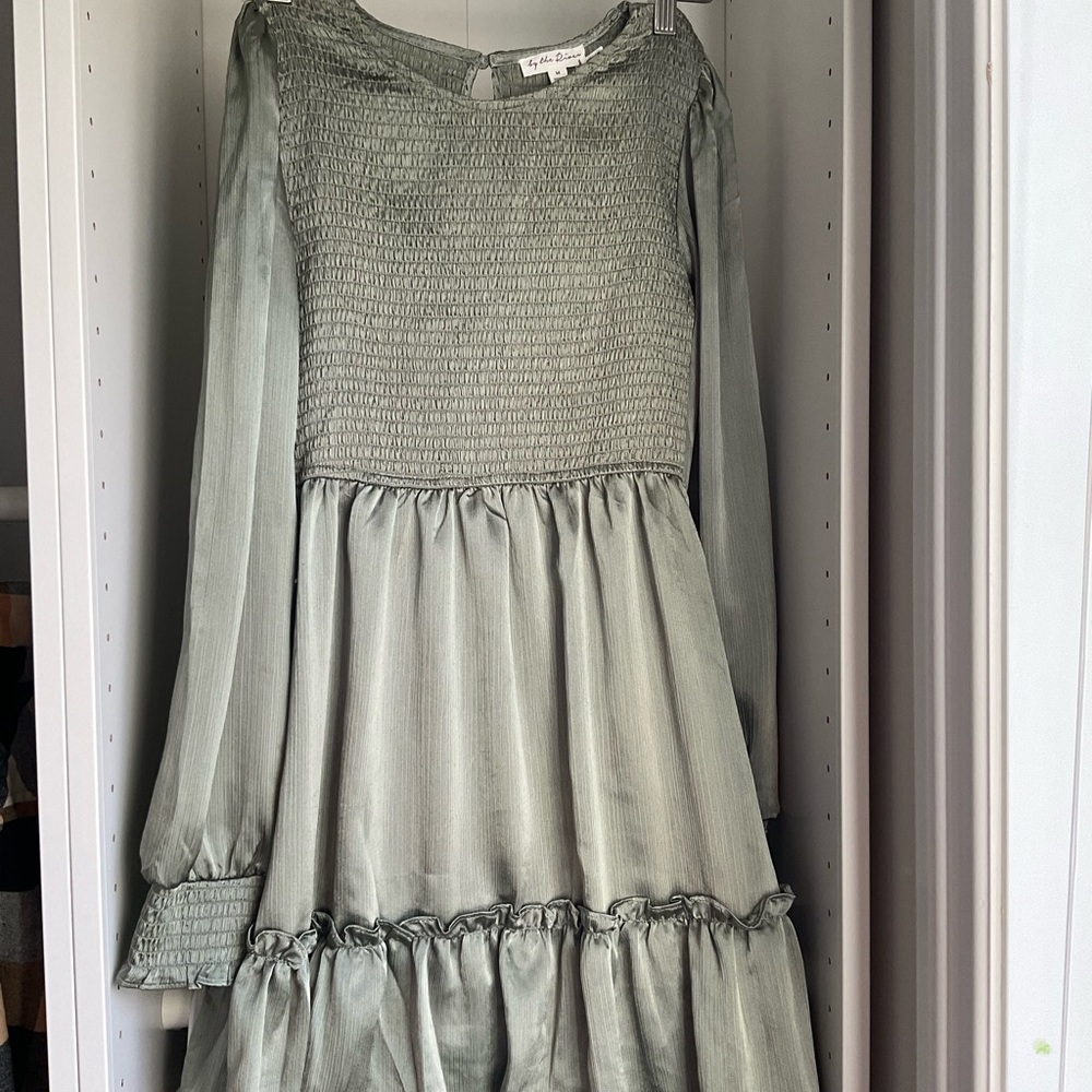 Long Sleeve, Ivory Dress in Medium